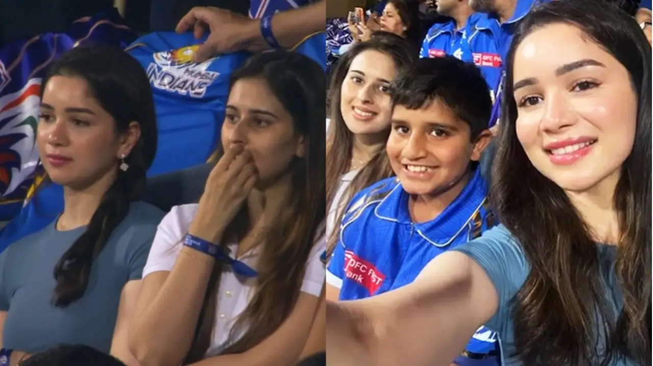 Sara Tendulkar at MI vs RR Match