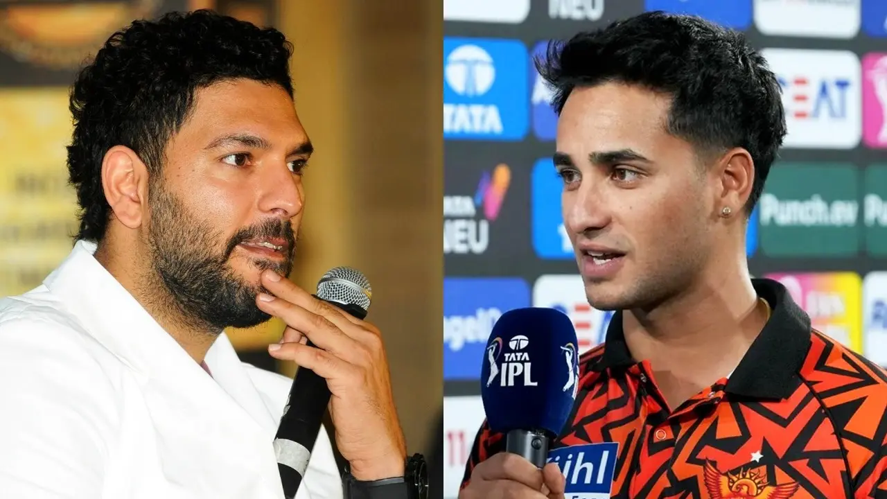abhishek sharma thanks yuvraj singh after brilliant inning against csk