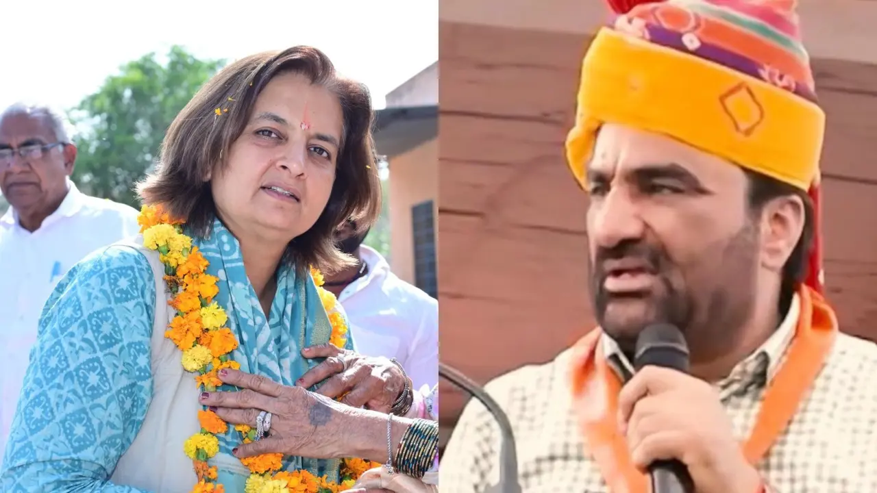 RLP's Hanuman Beniwal to Contest Lok Sabha Polls From Rajasthan's Nagaur Seat jyoti mirdha and hanuman beniwal