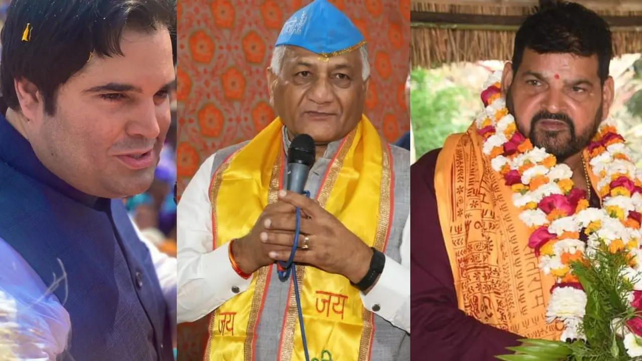 varun gandhi, gen vk singh and brij bhushan