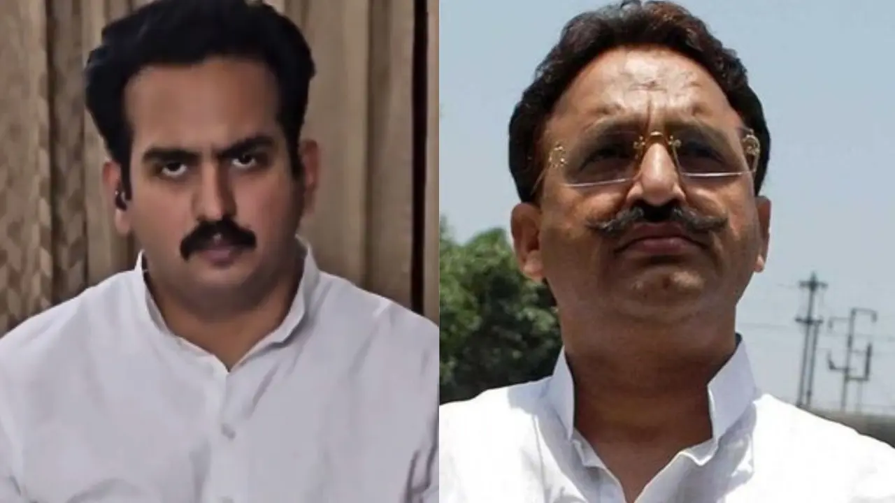 piyush rai (L), Mukhtar Ansari (R)