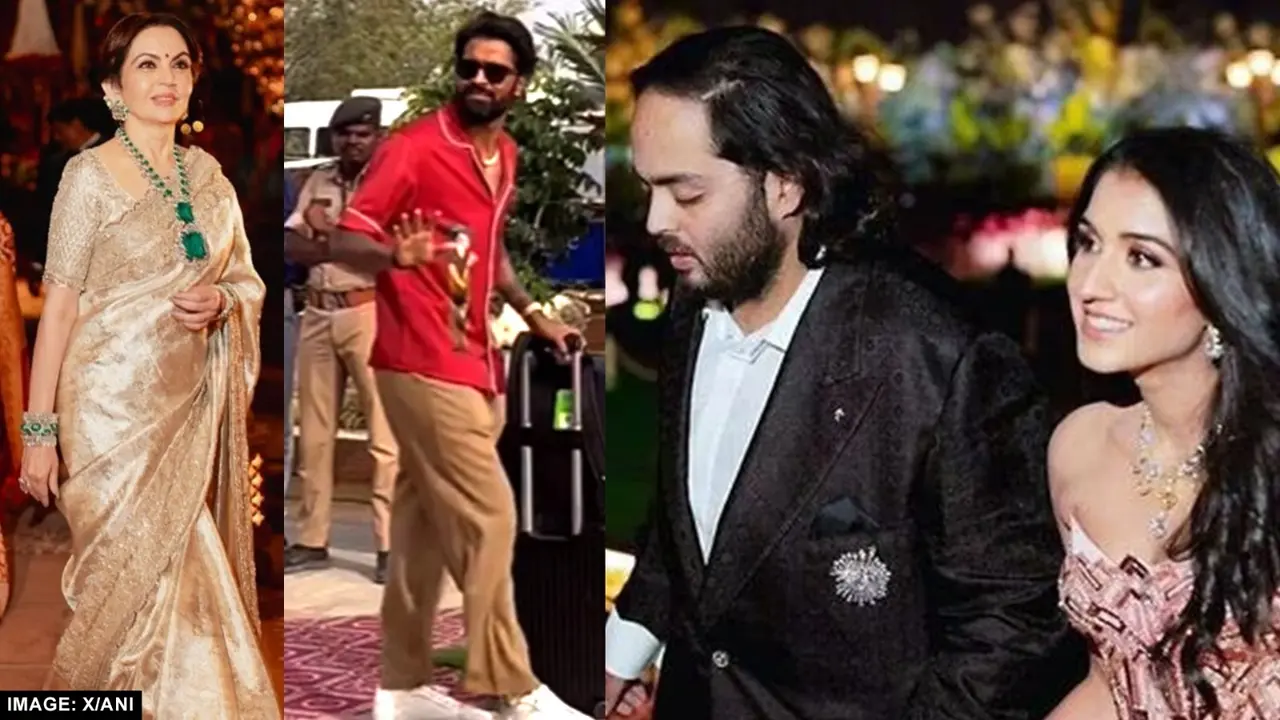 Anita Ambani, Hardik Pandya & Anant Amani Along With Radhika Merchant