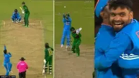 Rinku Singh Maiden Wicket