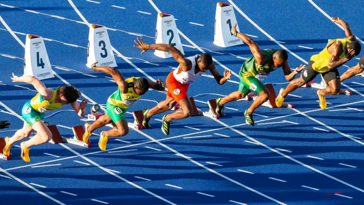 Sprinters in Commonwealth Games