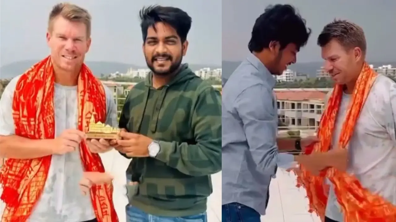 david warner chants jai shree ram