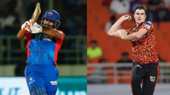 Rishabh Pant and Pat Cummins