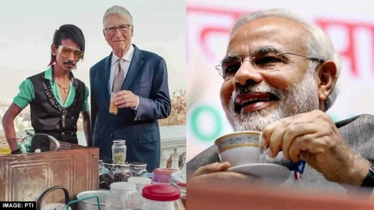 Dolly Chaiwala with Bill Gates
