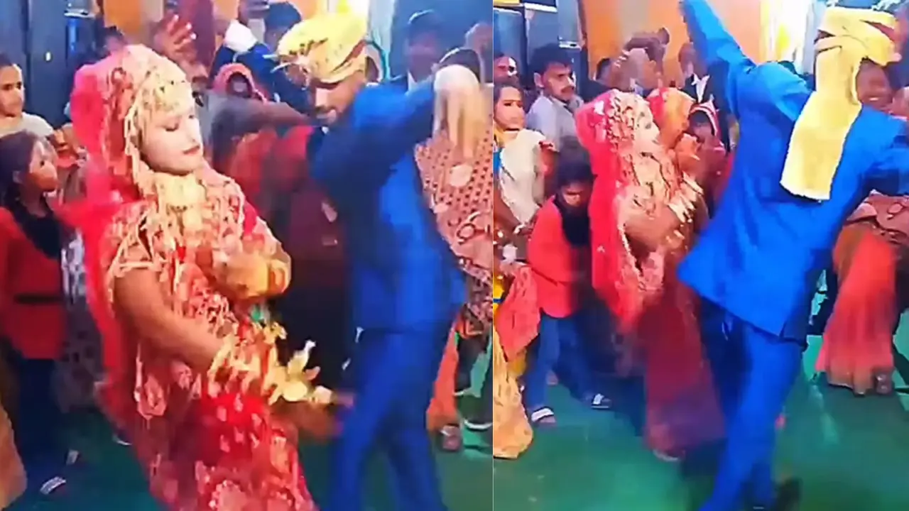 Dulha Dulhan Funny Dance Viral Video
