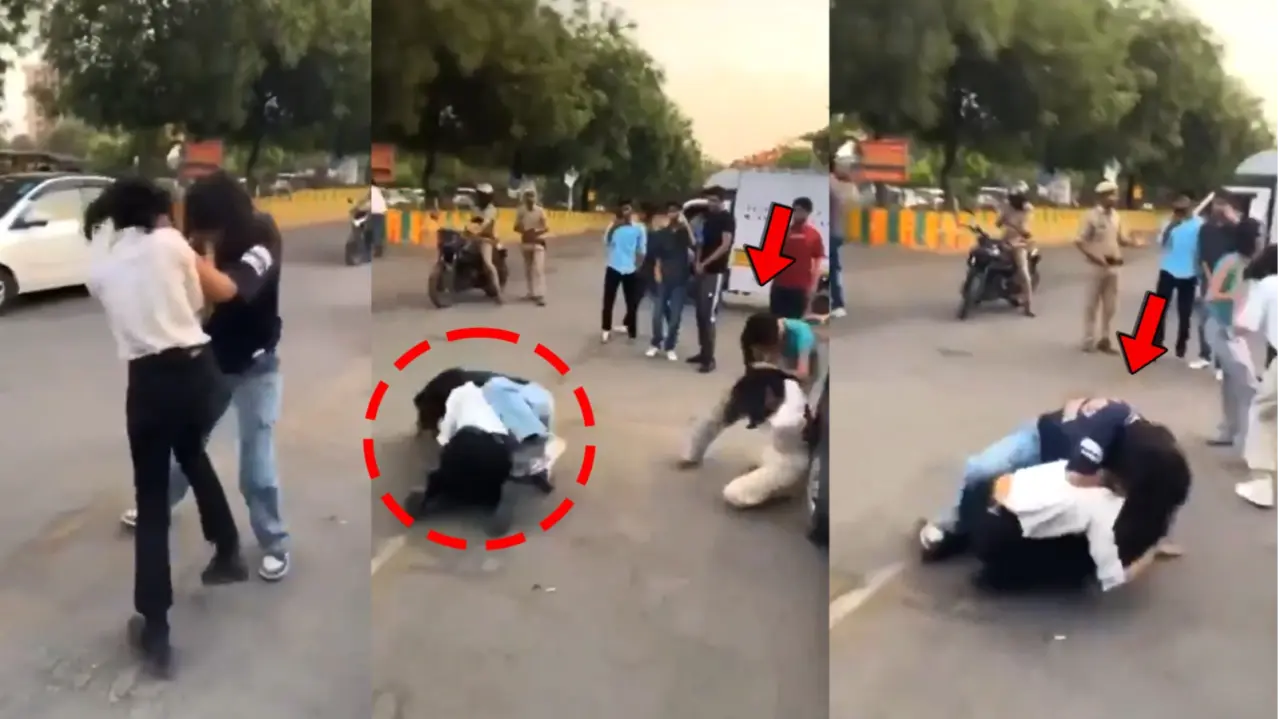 Noida Girls Fight Viral Video
