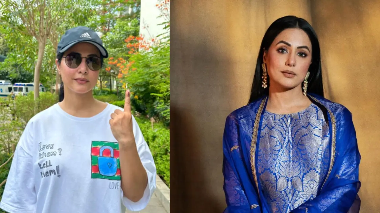 Hina Khan Casted Vote