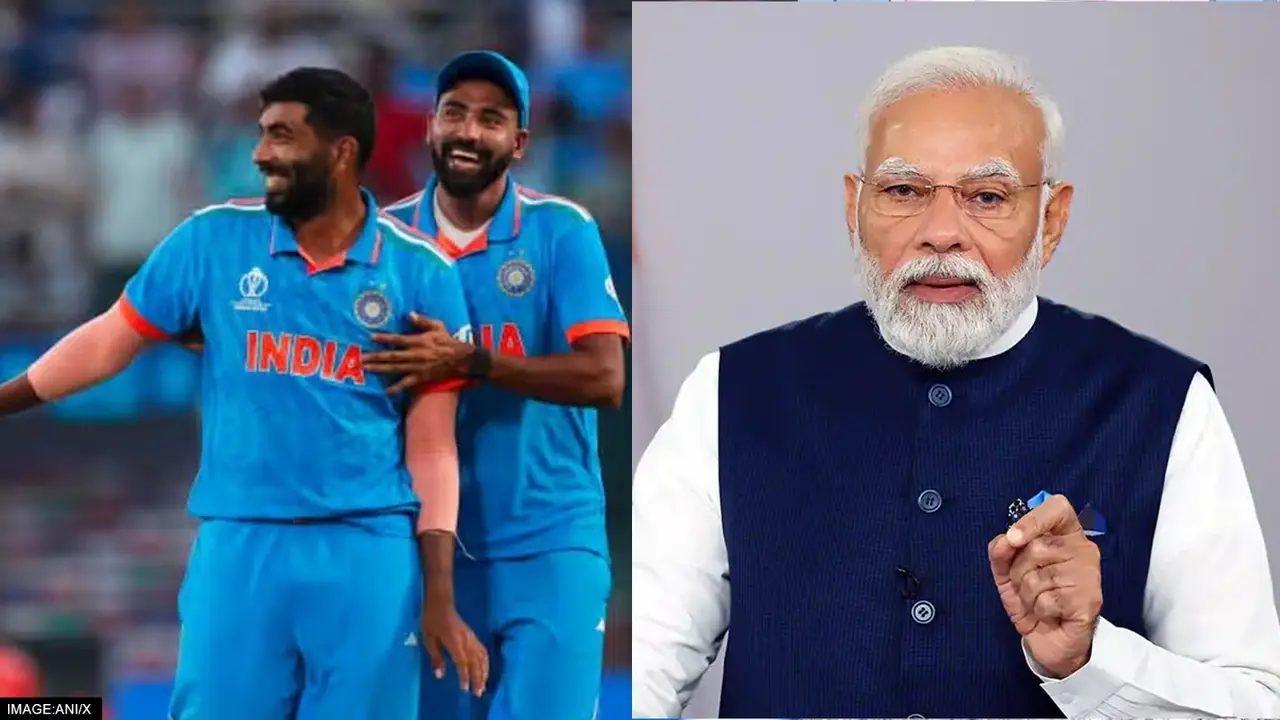 PM Modi & Indian Cricketers Bumrah, Siraj