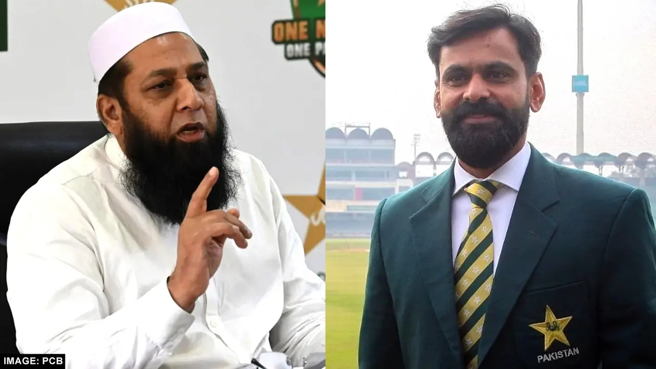 Former Chief Selector of Pakistan Inzmam Ul Haq and mohammad Hafeez