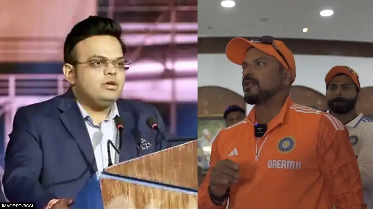 BCCI Secretary Jay Shah & Indian Fielding Coach T Dilip