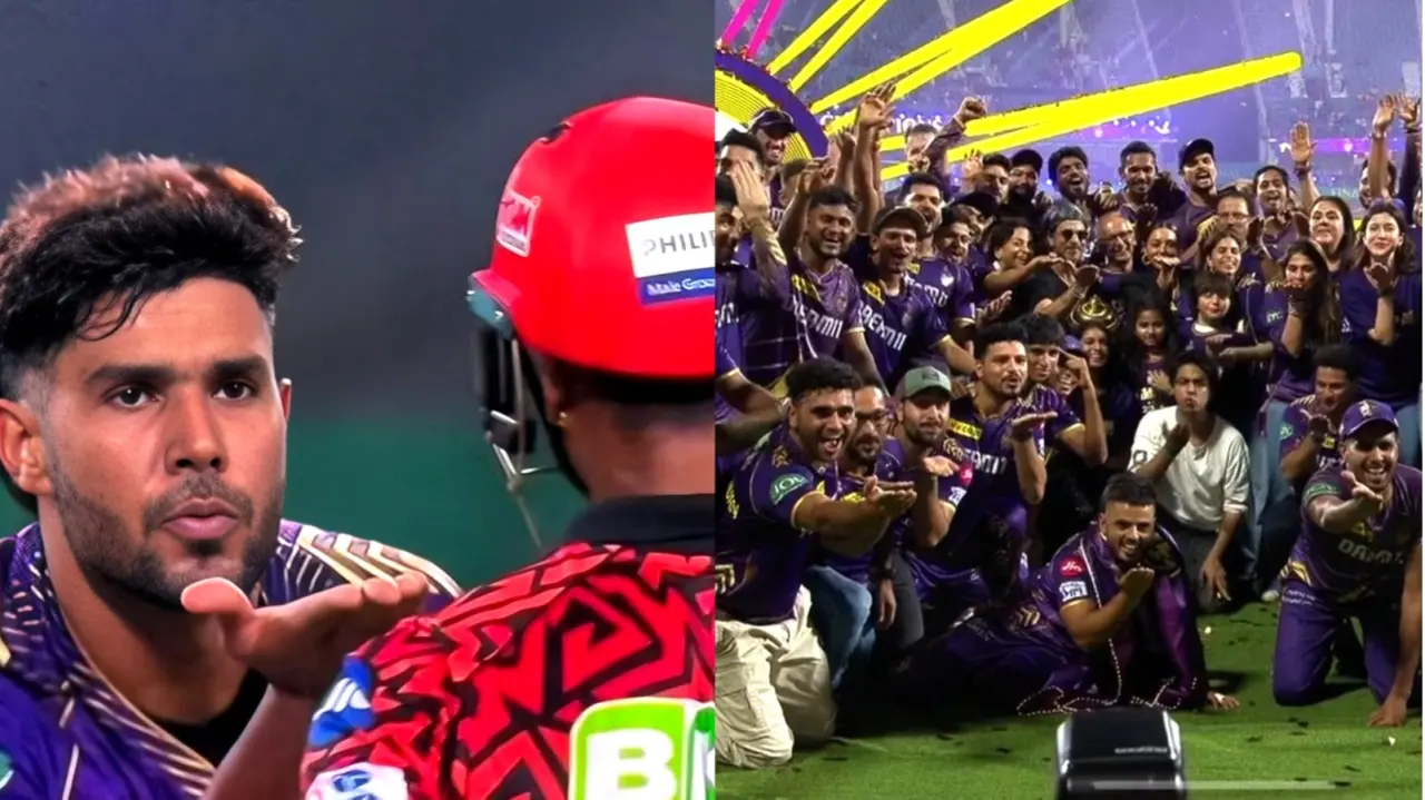 KKR Flying Kiss Celebration