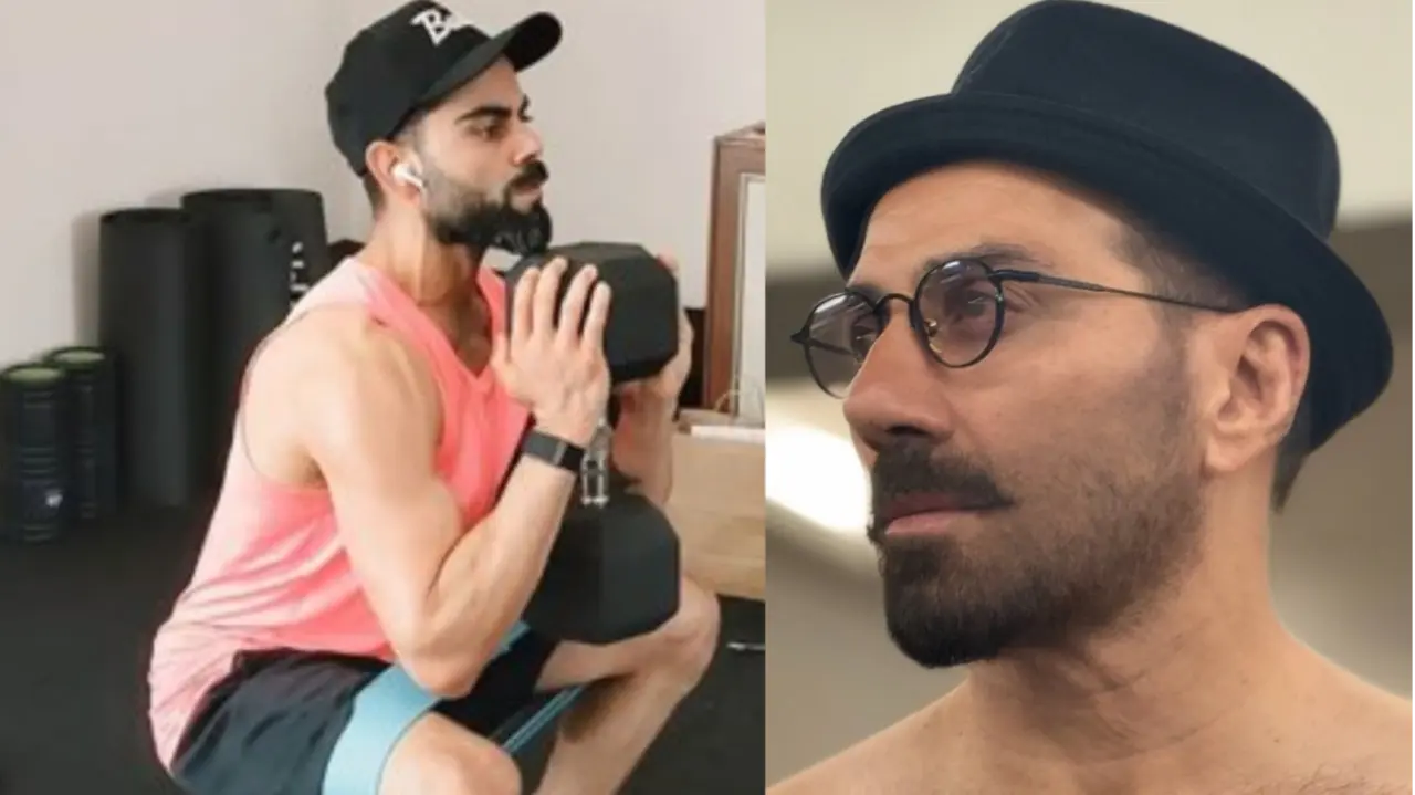 Virat Kohli and Sunny Deol