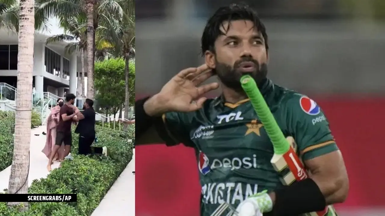 mohammad rizwan comment on indian in support of haris rauf fight with fan