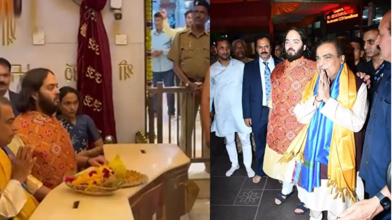 Mukesh Ambani at Siddhivinayak Temple