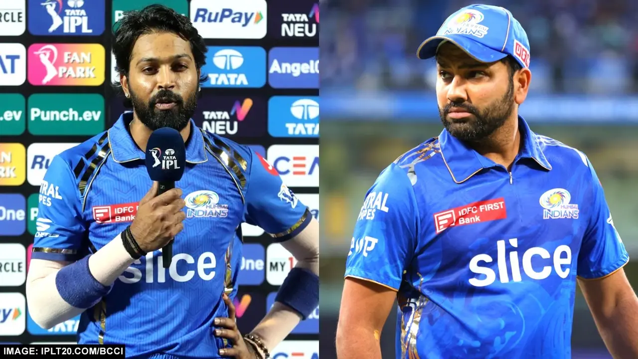 mumbai indians captain hardik pandya and rohit sharma