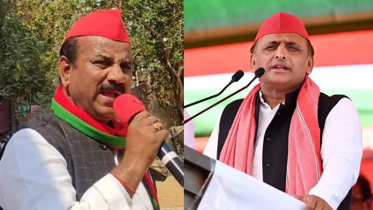 shyam lal pal and akhilesh yadav