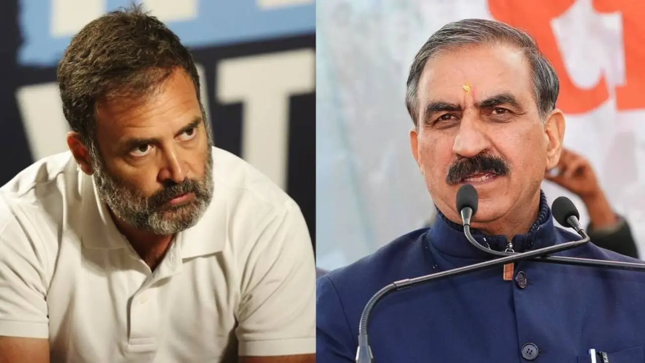 Rahul Gandhi and Sukhvinder Singh Sukhu