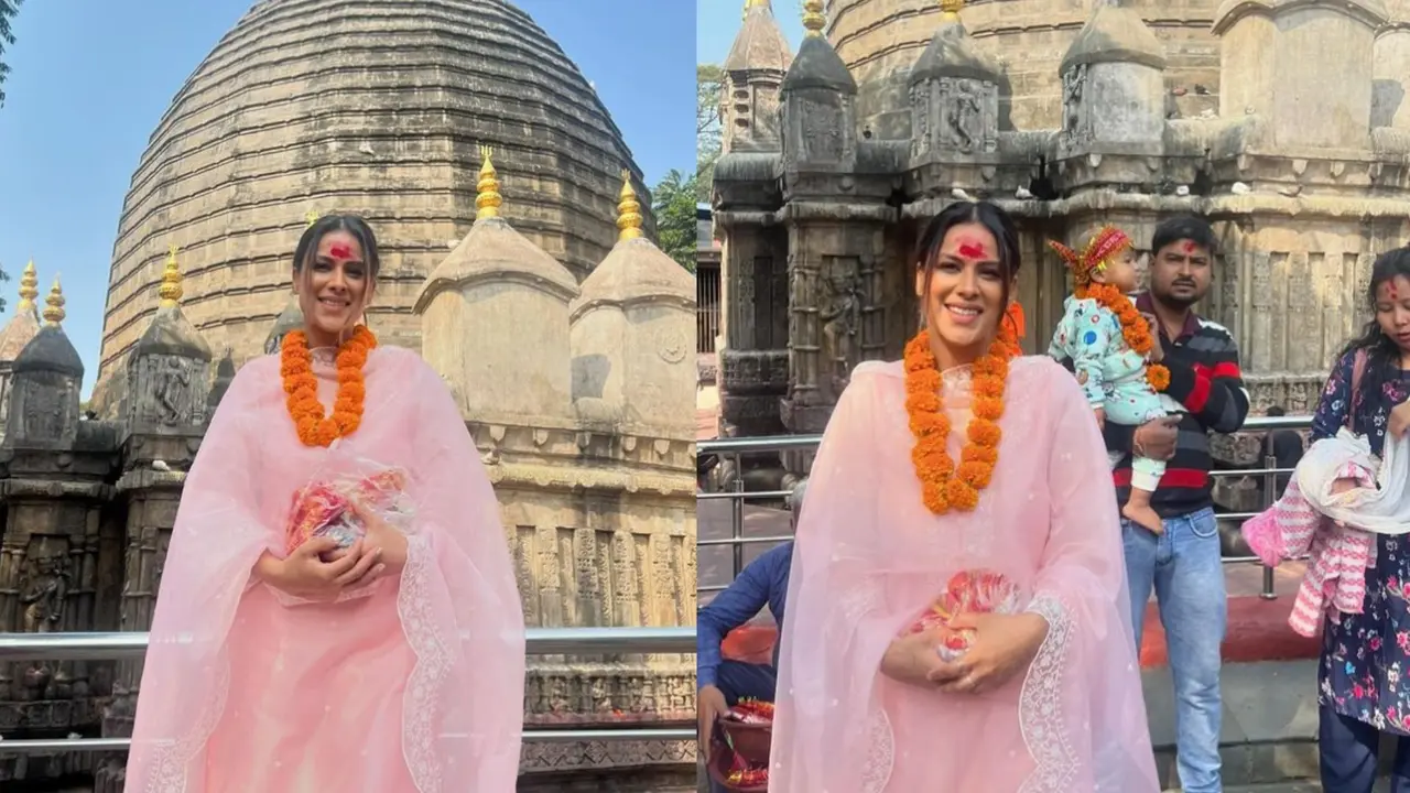 Nia Sharma visits Kamakhya Temple