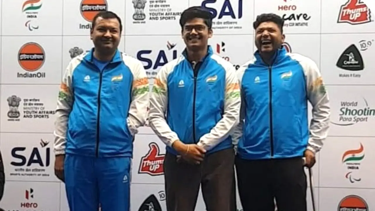 India Win Gold Medal in 10m Air Pistol Standard SH1 at the Para World Cup 2024