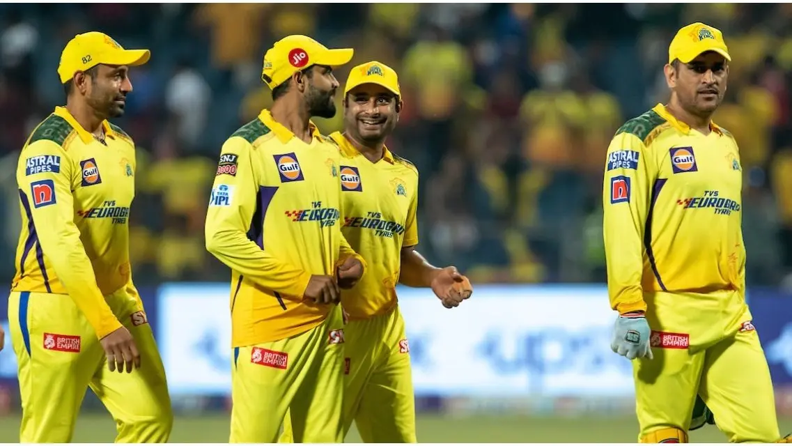 Ambati Rayudu with CSK Team