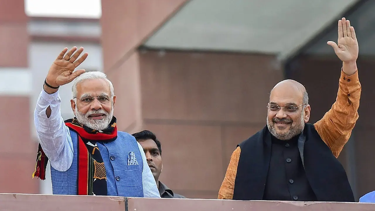 PM Modi with Amit Shah