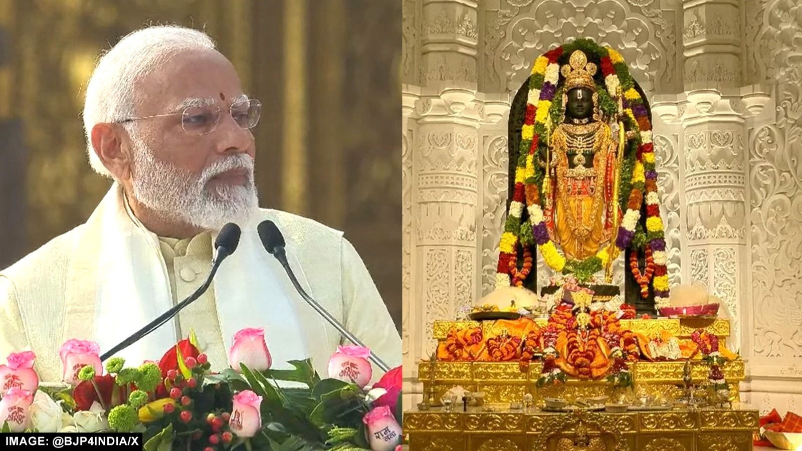 In PICS: ‘Mukhya Yajman’ PM Modi Performs ‘Pran Pratishtha’ Ritual At ...