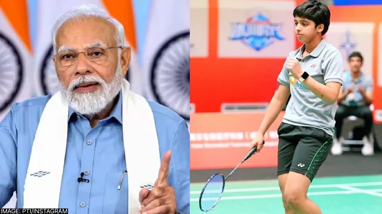 PM Modi praised the performance of 15 year old Punjab player Tanvi Sharma
