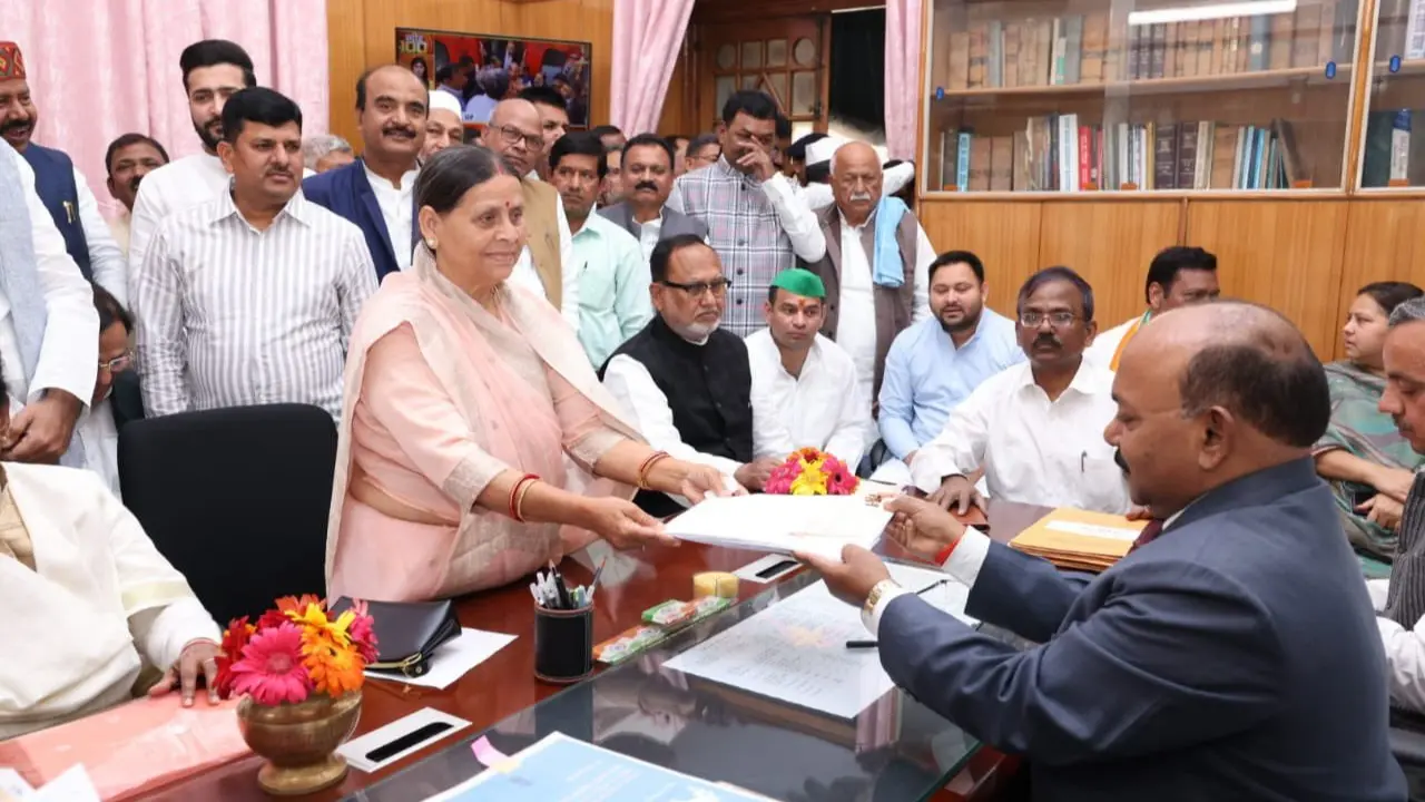 Rabri Devi files nomination
