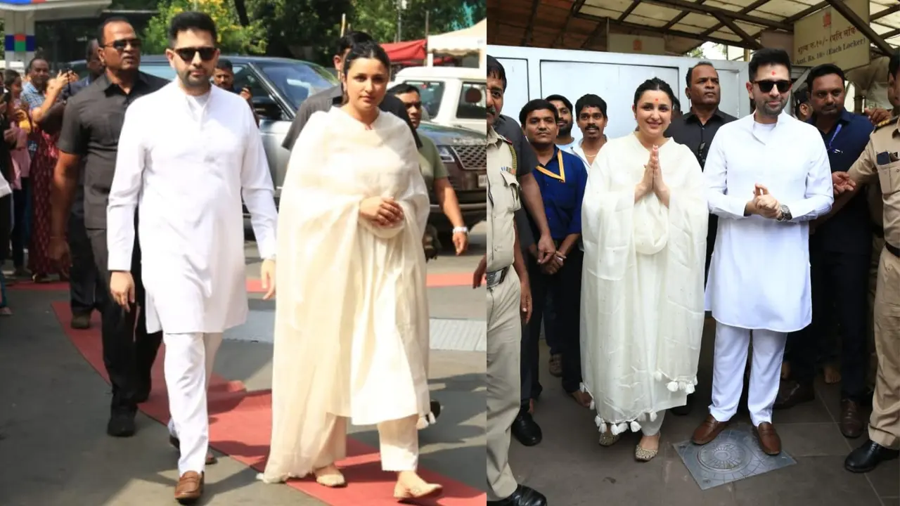 Raghav-Parineeti at Siddhivinayak Temple