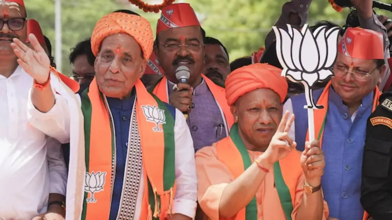 Rajnath Singh Road Show in Lucknow