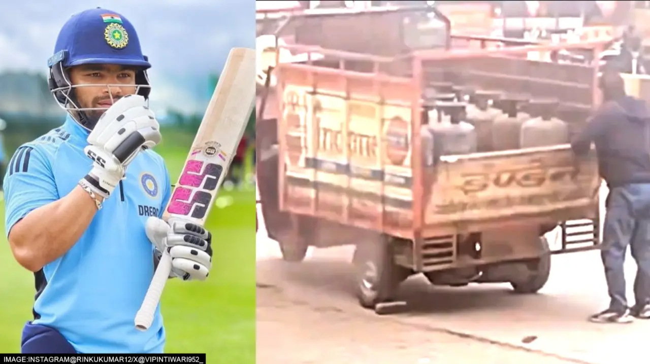 Rinku Singh Dad Suppyling Gas Cylinder