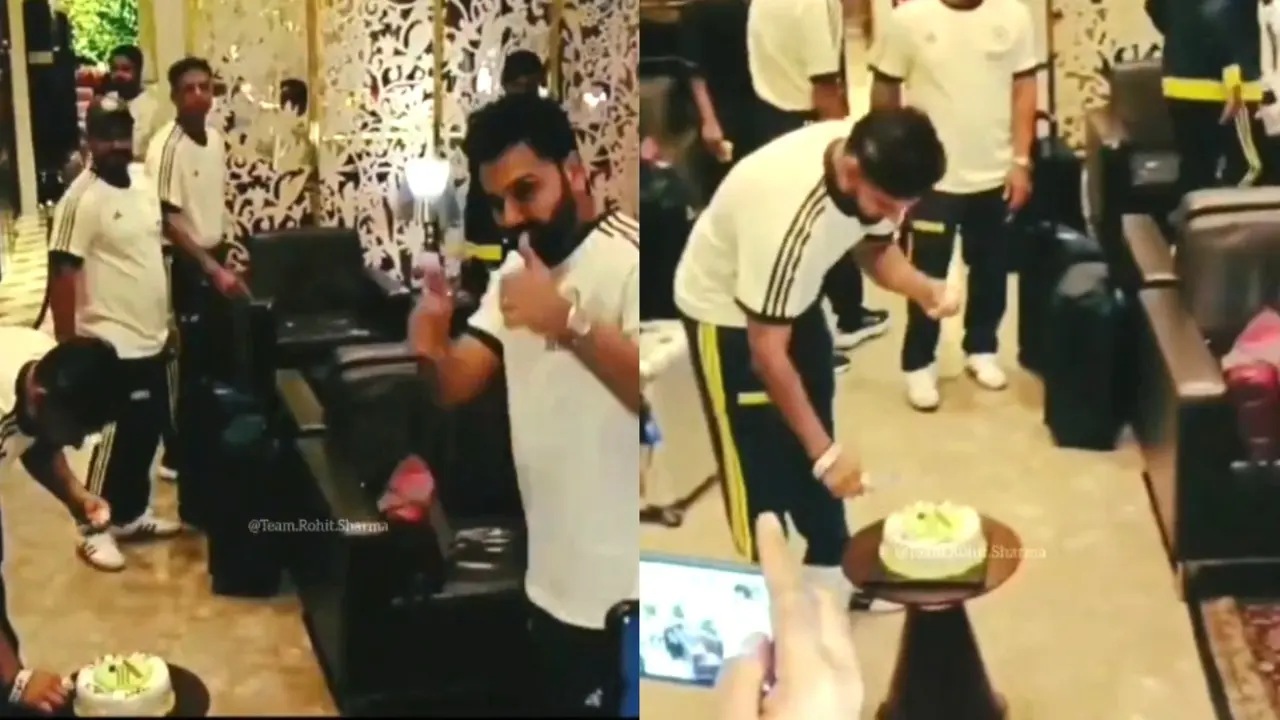 rishabh pant cuts cake team india leaves for t20 world cup