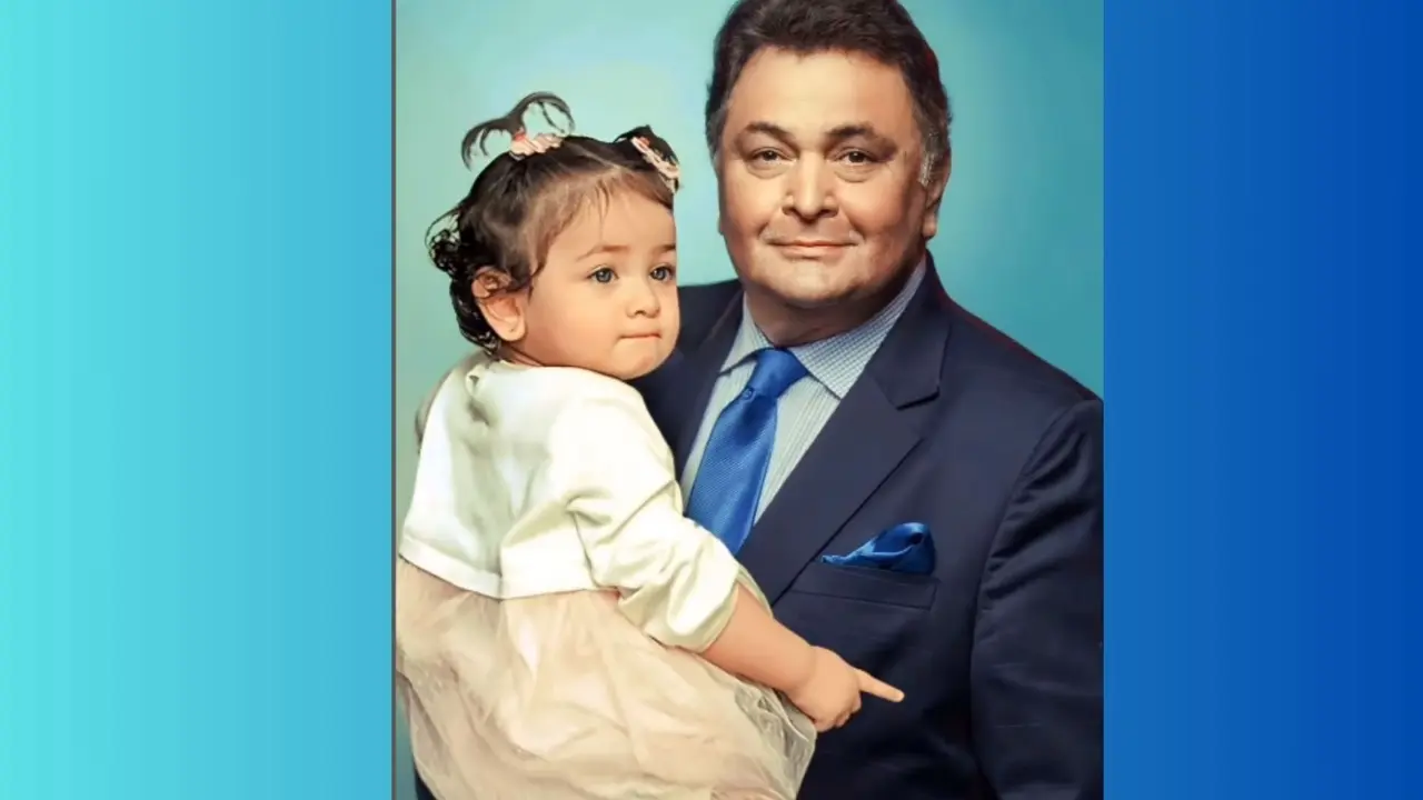 Rishi Kapoor with Raha