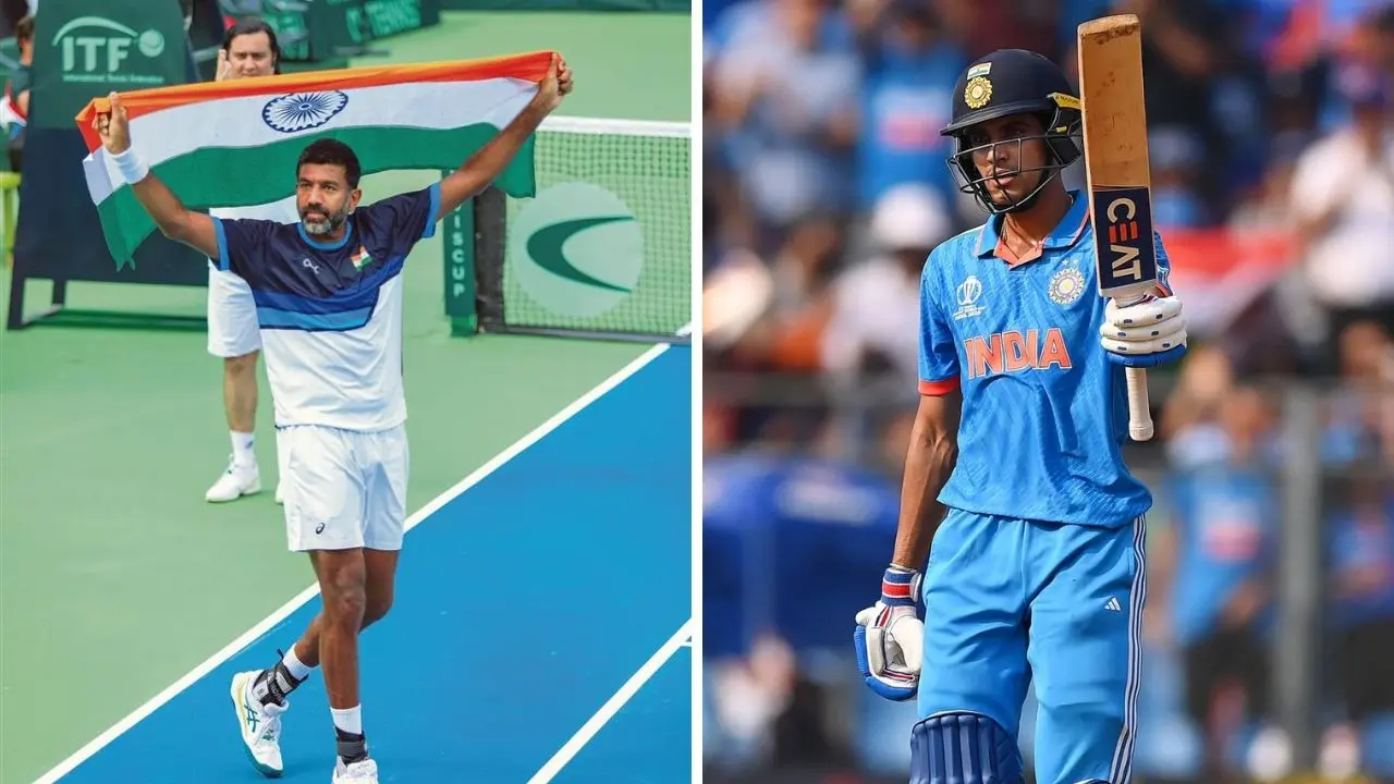 Indian Tennis Legend Rohan Bopanna & Indian Cricketer Shubman Gill