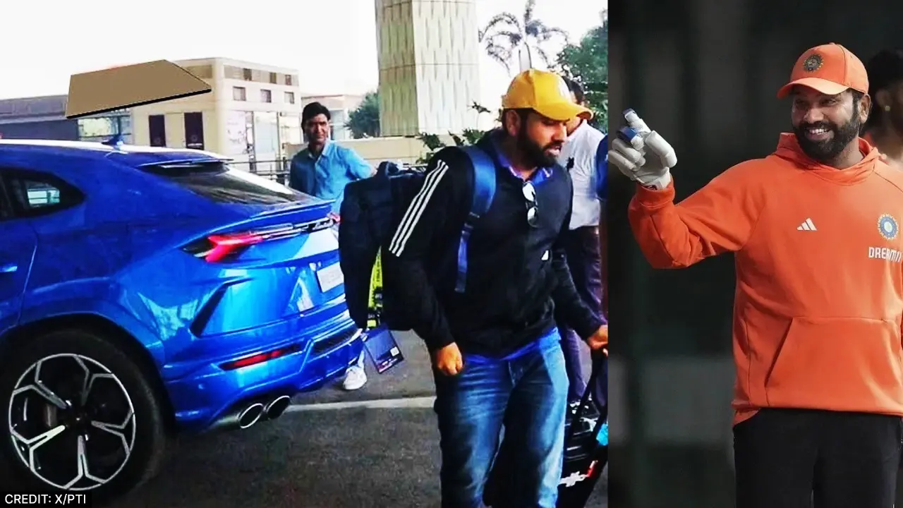 Rohit Sharma With His Lamborghini Urus Car