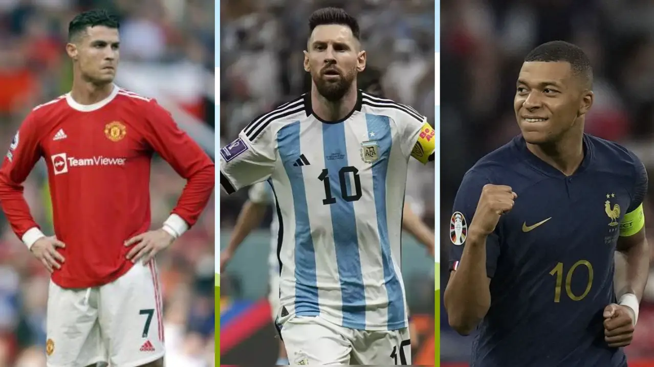 Football Superstar Cristiano Ronaldo, Lionel Messi & Kylian Mbappe