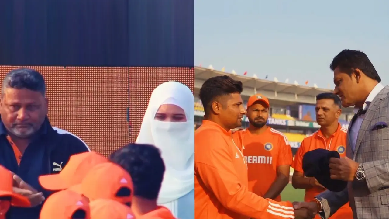 sarfaraz khan father emotional