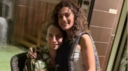 Taapsee Pannu with Mathias Boe