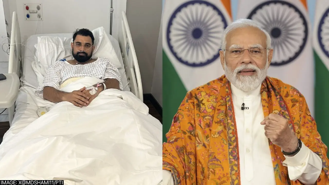 PM Modi encourages Mohammed Shami after successful surgery