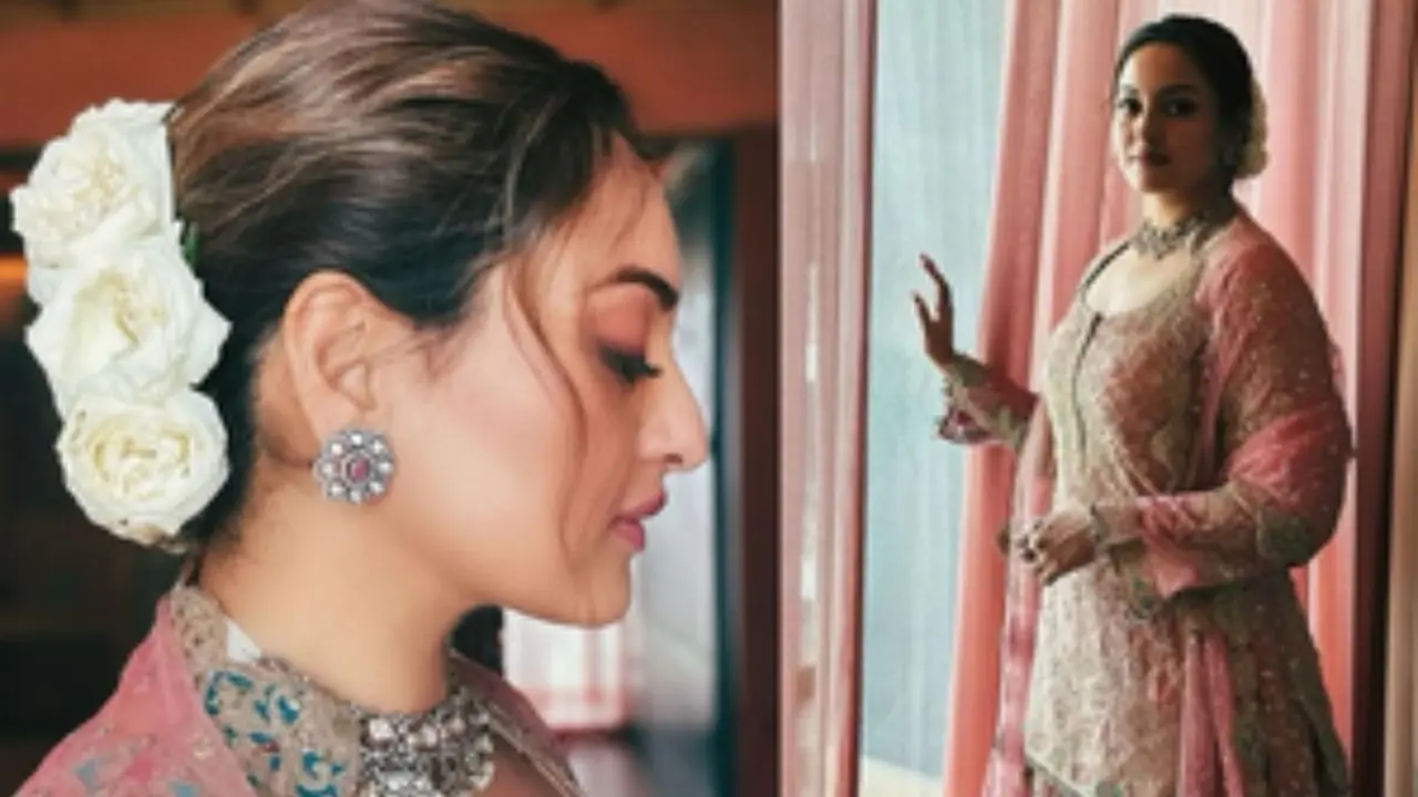 Sonakshi Sinha का देसी लुक वायरल, शरारा सूट में दिखाई दिलकश अदाएं Sonakshi Sinha