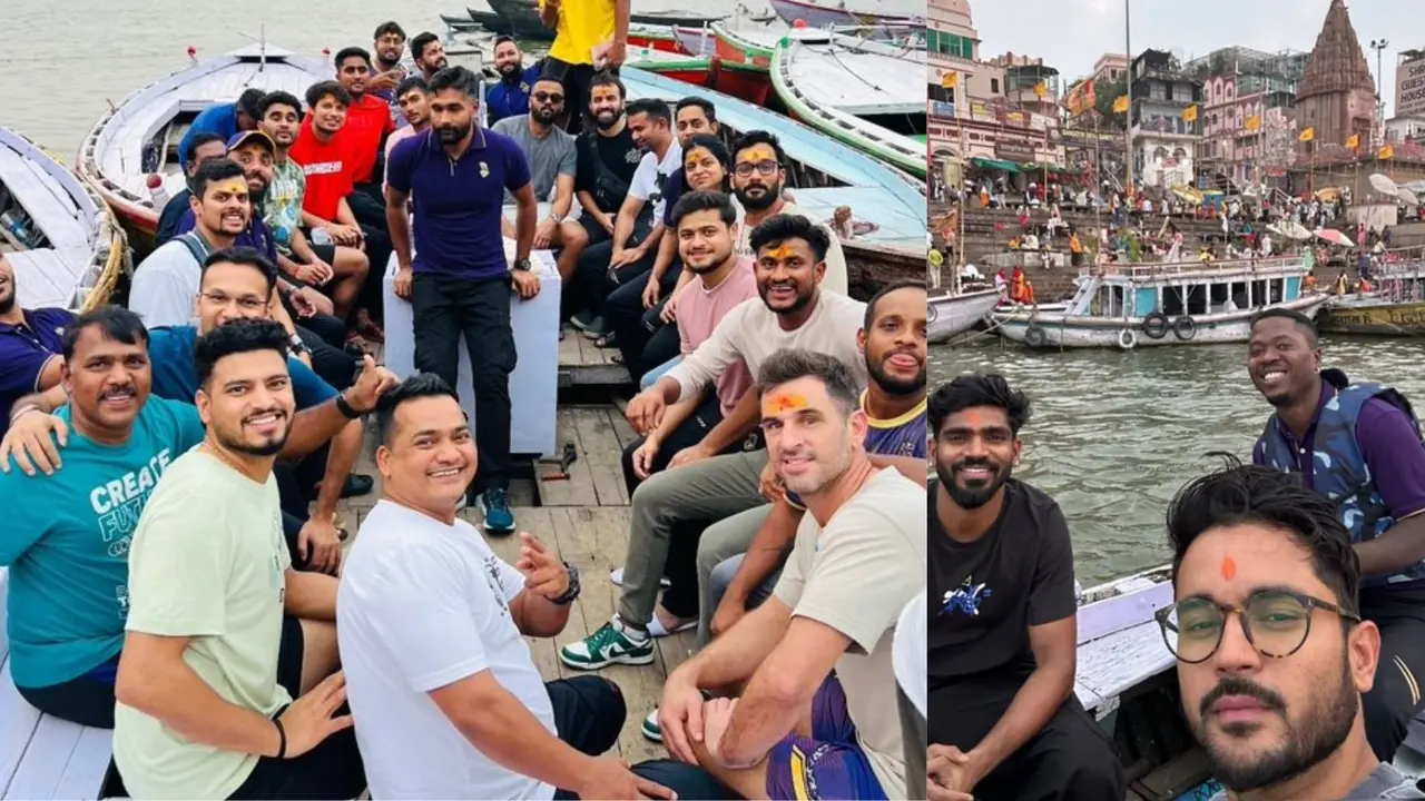 KKR Team in Banaras