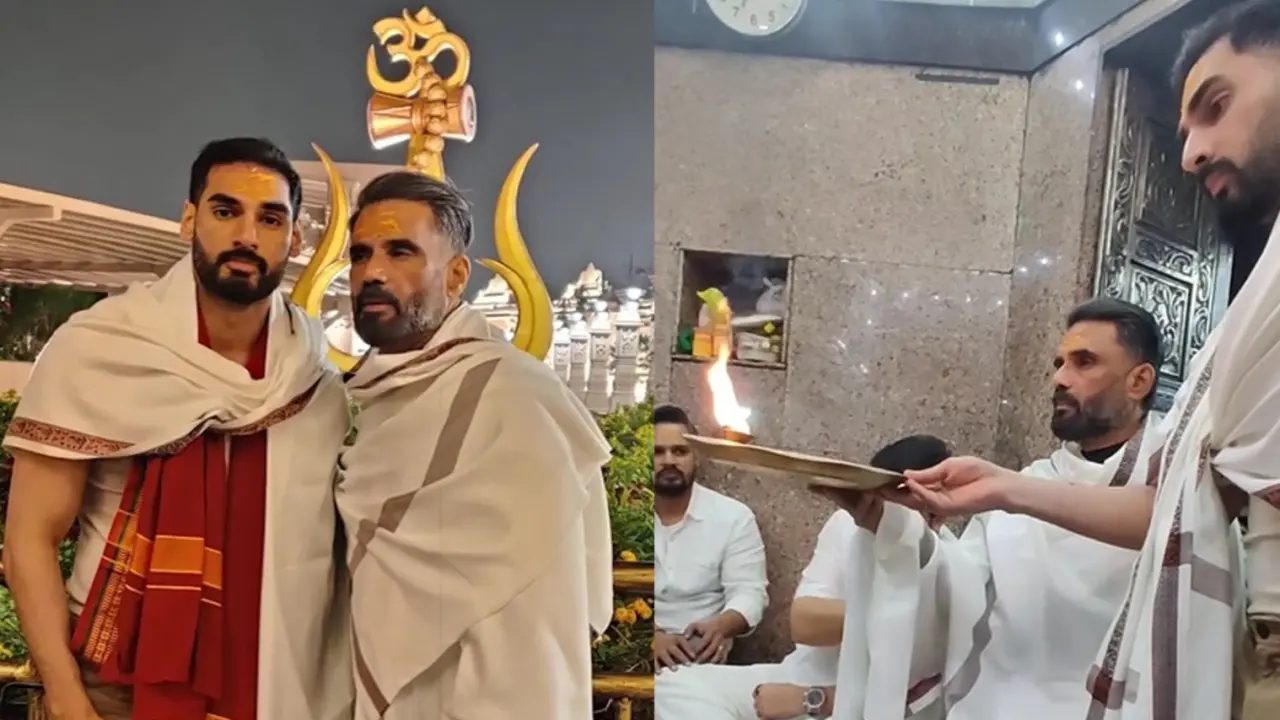 Suniel Shetty at Ujjain Mahakal