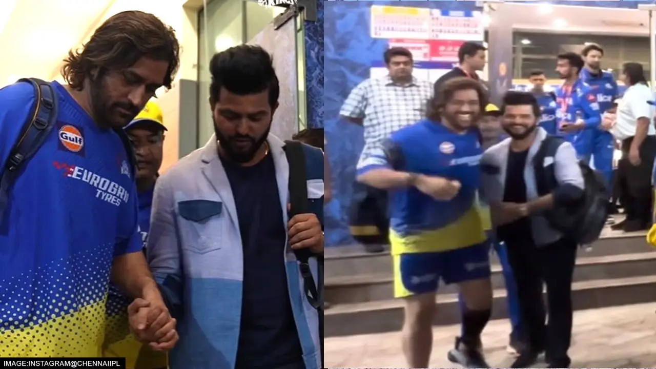Suresh Raina With MS Dhoni after IPL Match