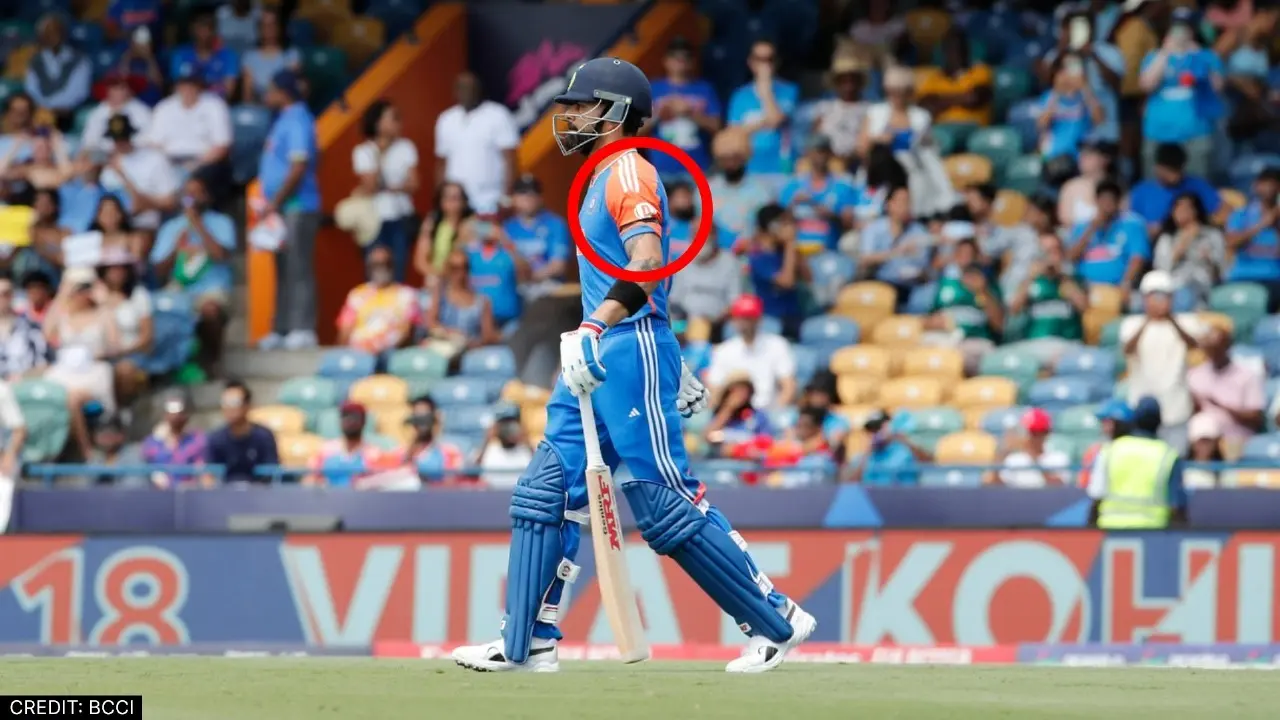 Team India Playing With Black Armband match against afghanistan