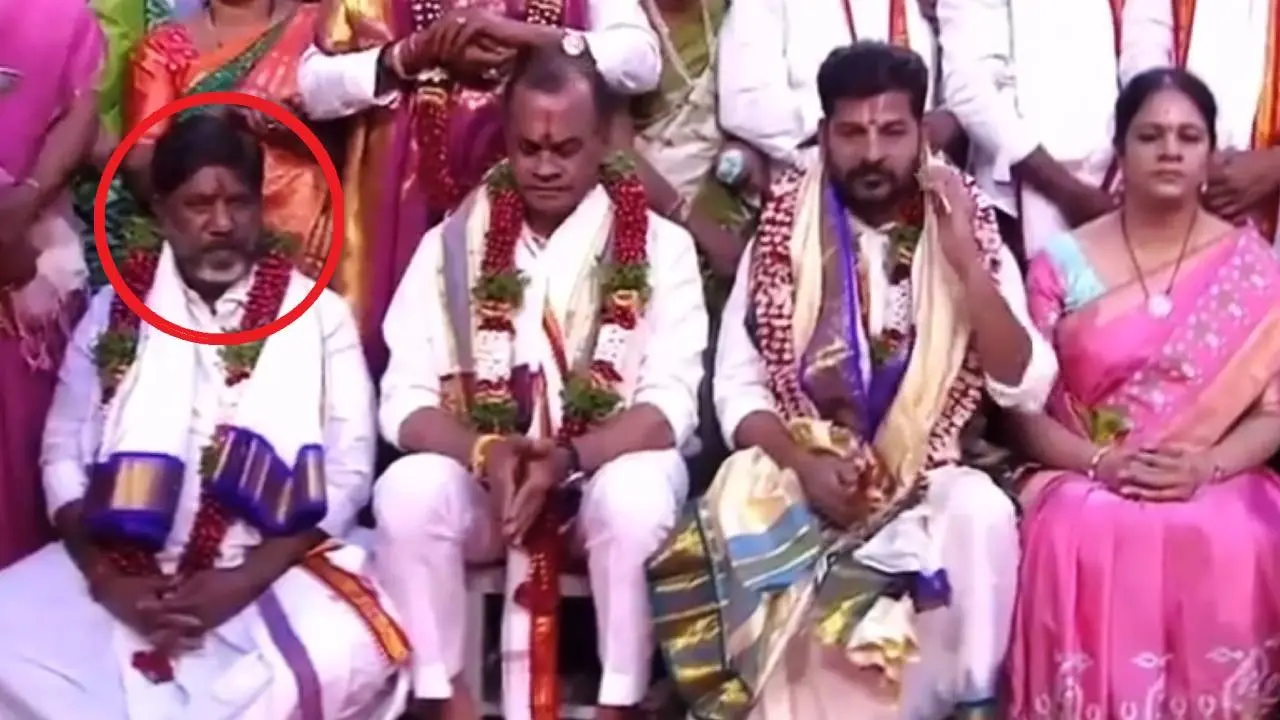 Telangana CM Revanth Reddy with deputy cm bhatti vikramarkani and ministers