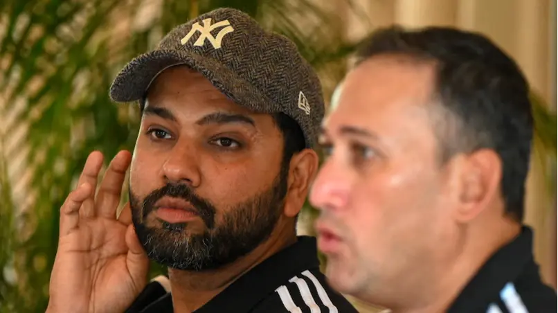 Rohit Sharma and Ajit Agarkar