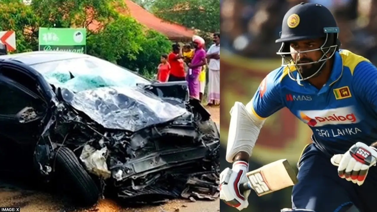 Former Sri Lankan cricketer Lahiru Thirimane car accident